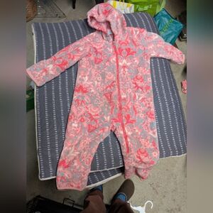 Columbia fleece bunting suit 12-18 months